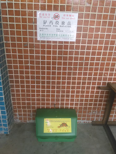 鼠藥餌投放點
